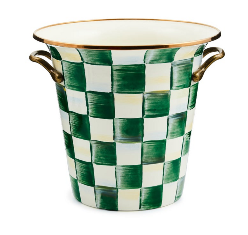 emerald check wine cooler
