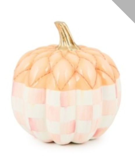rosy check fairytale quilted pumpkin