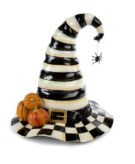 courtly stripe witch's hat