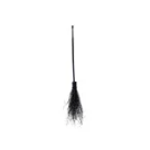 59"H Wood & Twig Witch's Broom with Glitter, Black