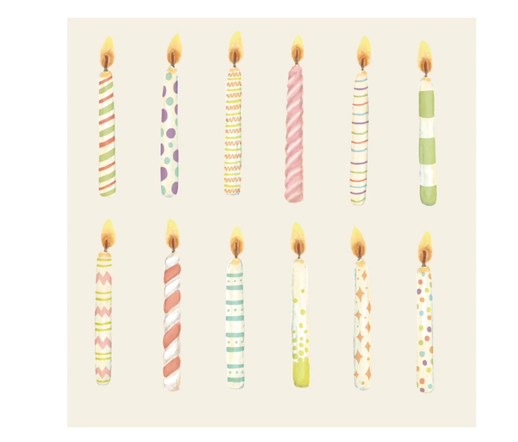 Birthday Candles Cocktail Napkins
