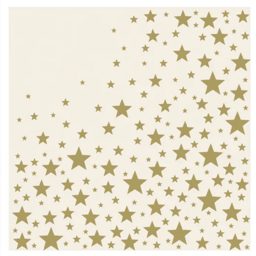 PAPER COCKTAIL NAPKIN SHINING STAR