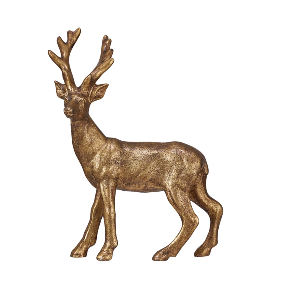 Resin Deer, Gold Finish