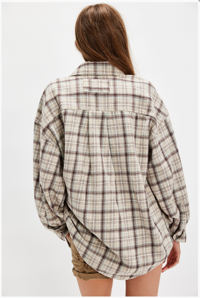 ASHLEY PLAID SHIRT / IVORY COMBO - KRISTA