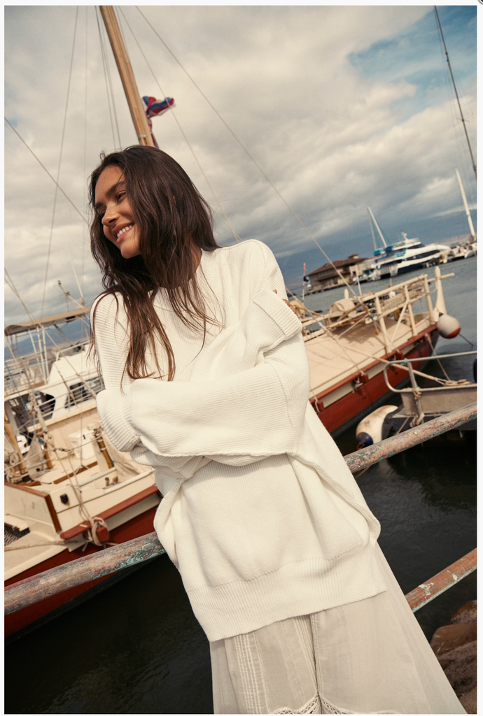 EASY STREET TUNIC / PAINTED WHITE