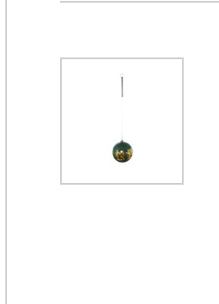 Glass Ball Ornament with LED Light & Laser Etched Deer