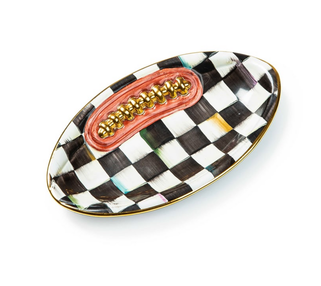 Courtly Check Football Plate