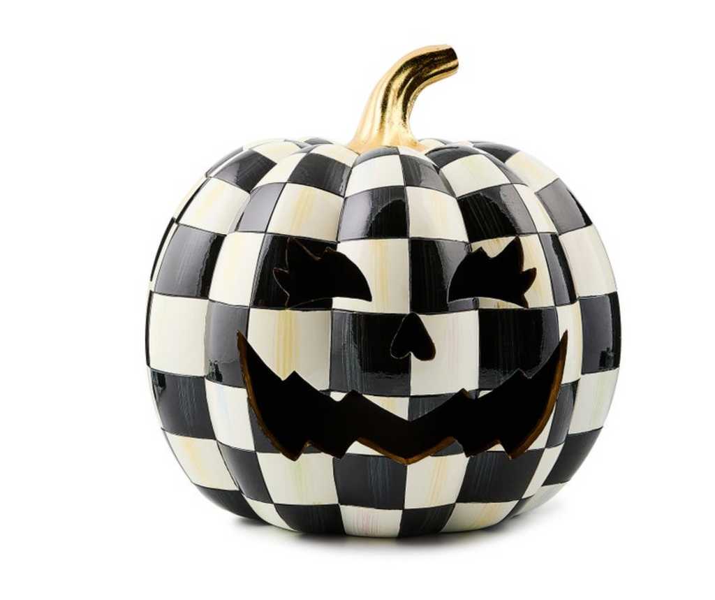 Courtly Check Illuminated Jack O' Lantern