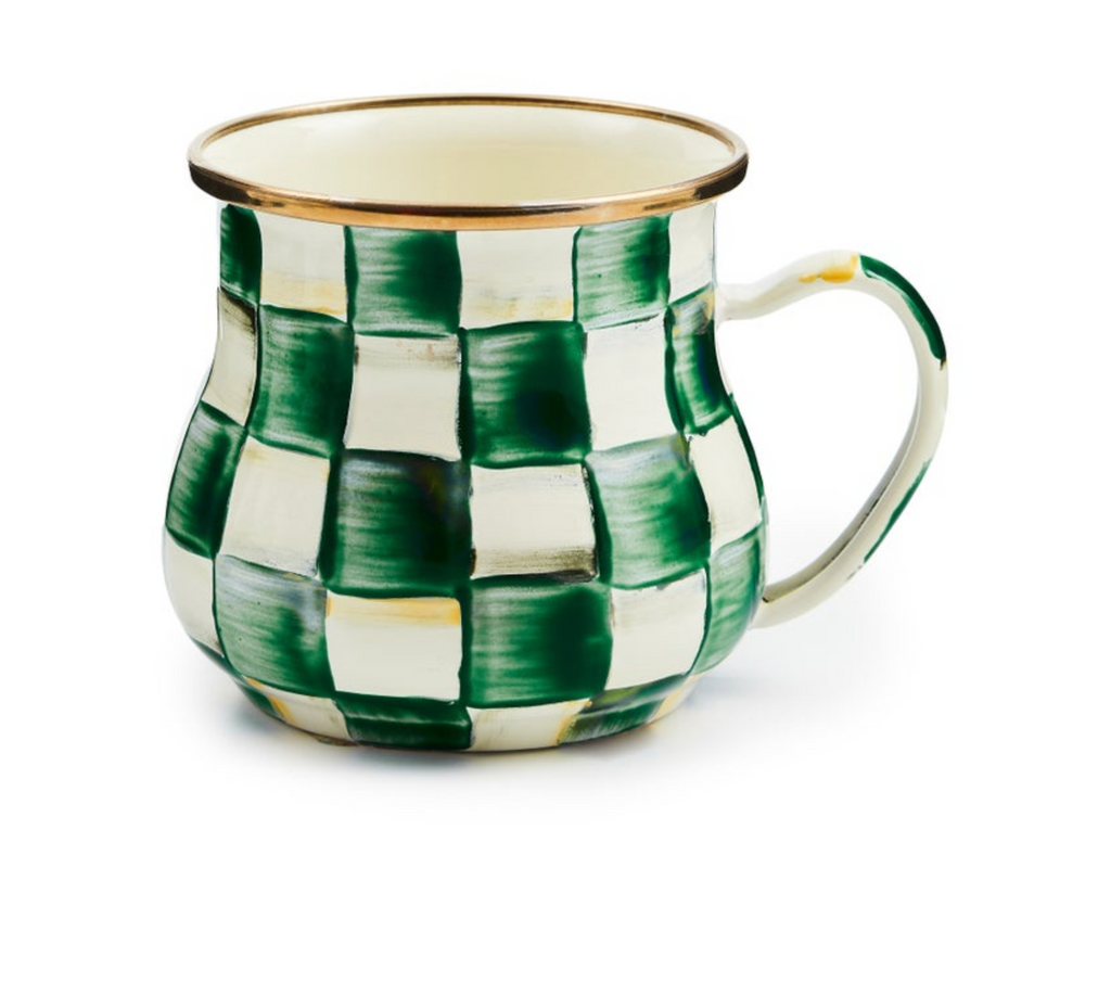 Emerald Check Mug