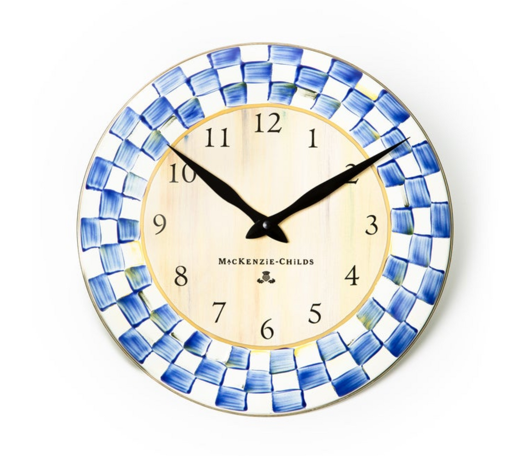 Royal Check Wall Clock
