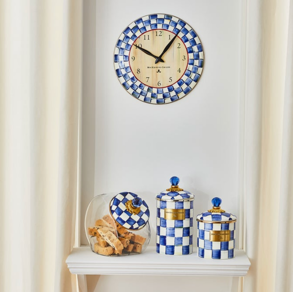 Royal Check Wall Clock