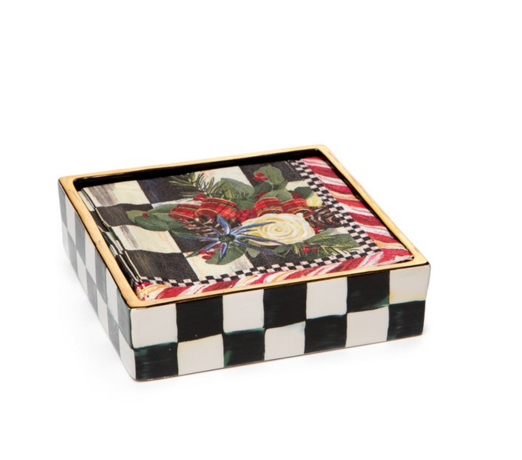 Courtly Check Cocktail Napkin Holder