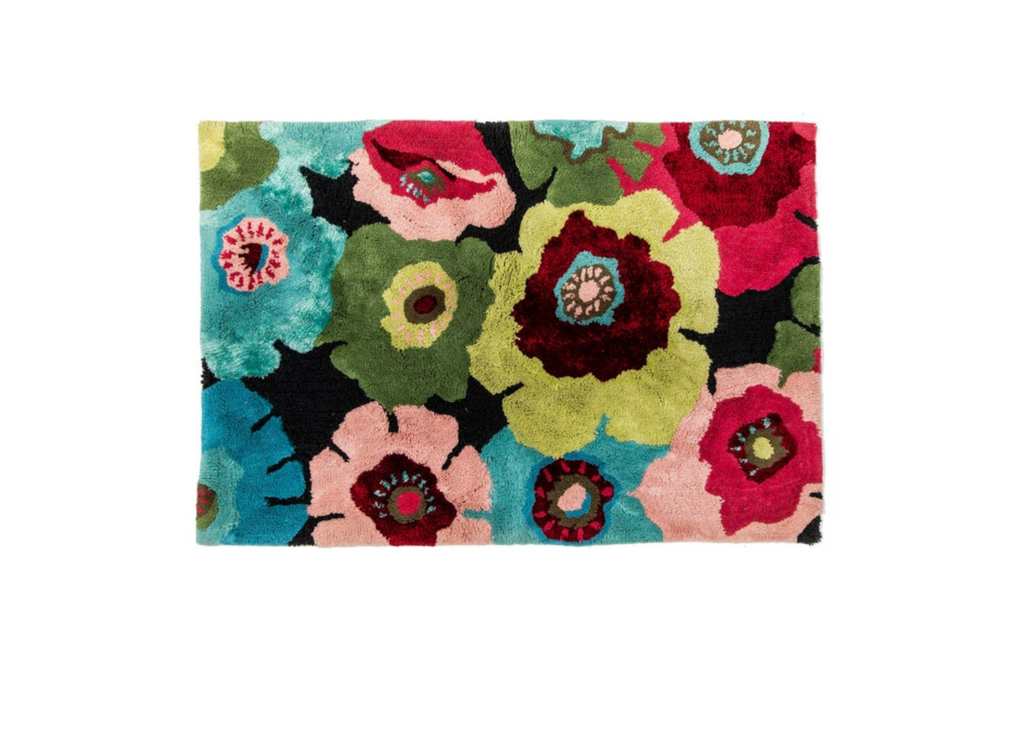 Always Flowers Bath Rug