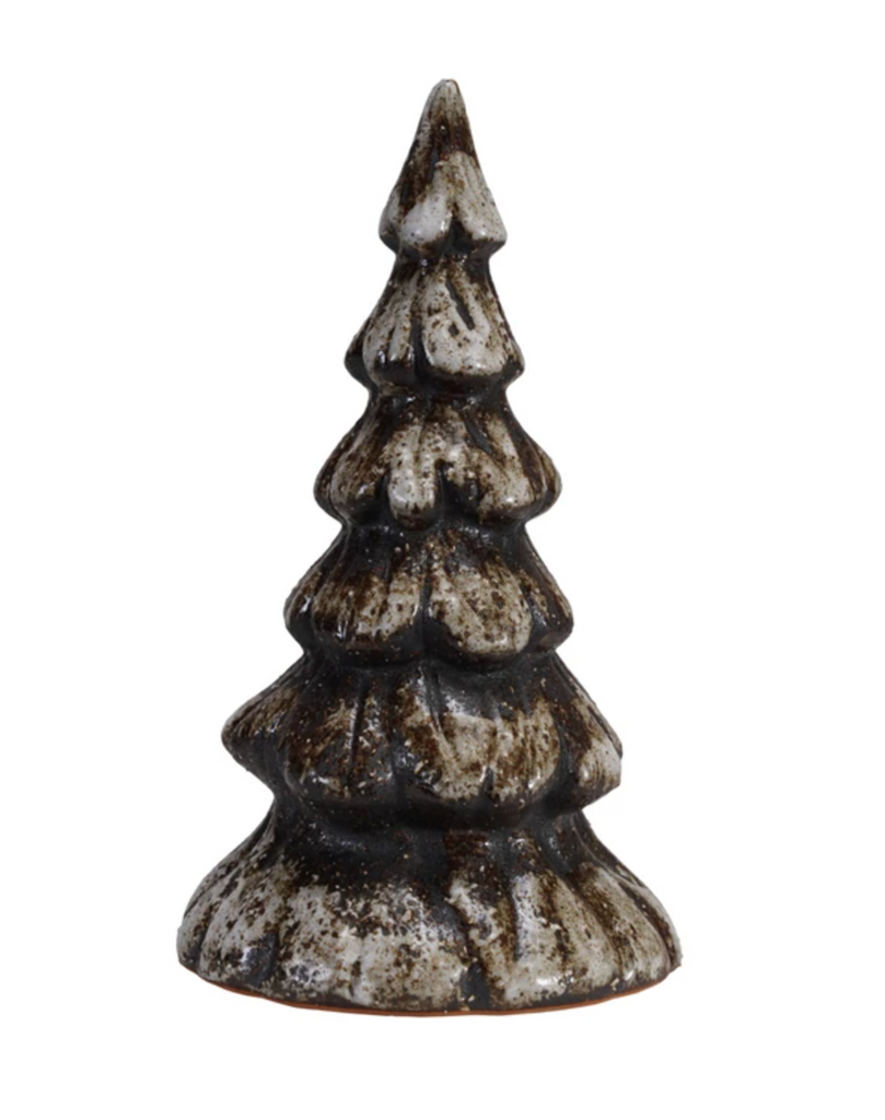 Stoneware Tree, Reactive Glaze, Matte Brown (Each One Will Vary)