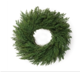 Pine Wreath 28"D Plastic