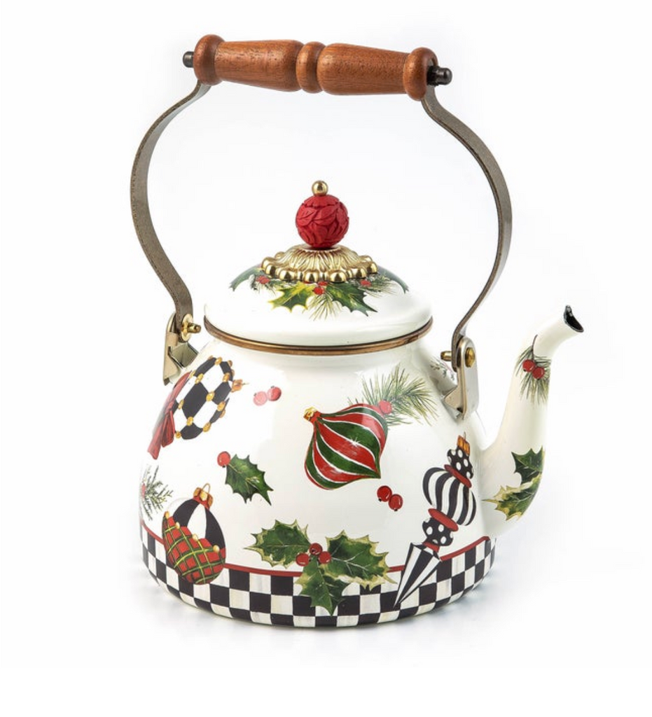 Deck the Halls 2 Quart Tea Kettle