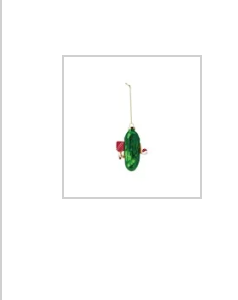 4-1/4"H Glass Pickleball Ornament with Glitter, Multi Color