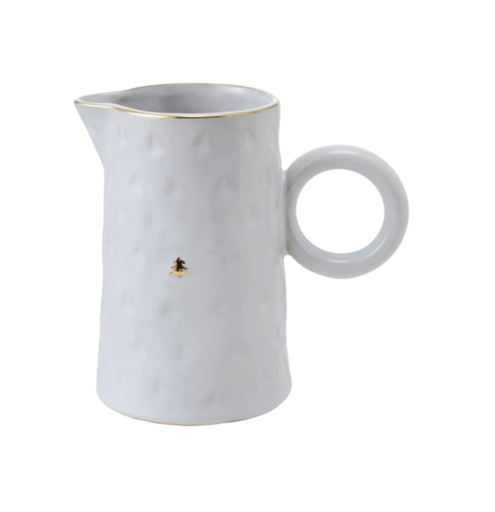 10 oz. Debossed Stoneware Pitcher (Each Will Vary)