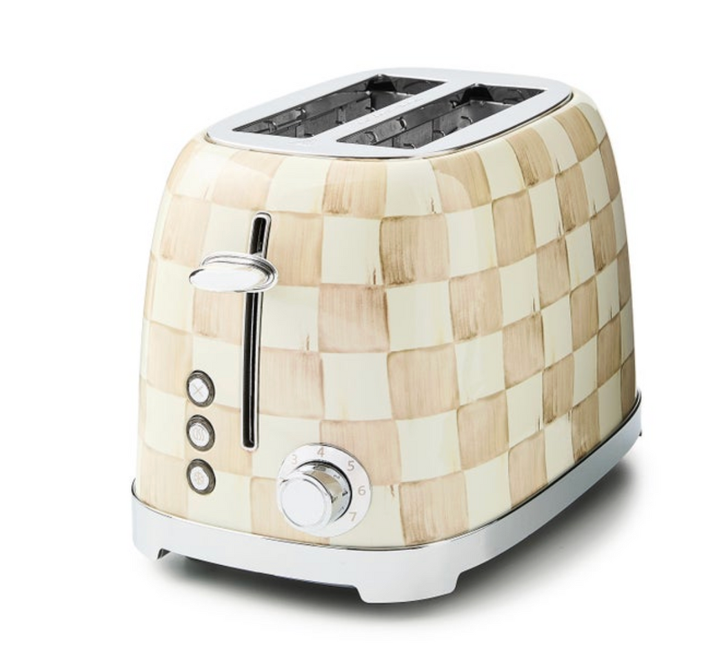 Mocha Check 2-Slice Toaster