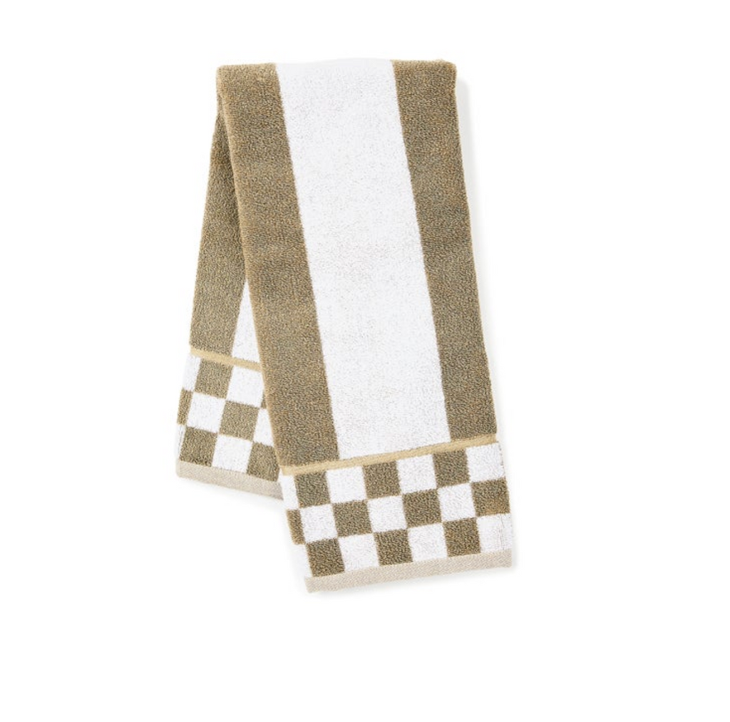 Mocha Stripe Hand Towel