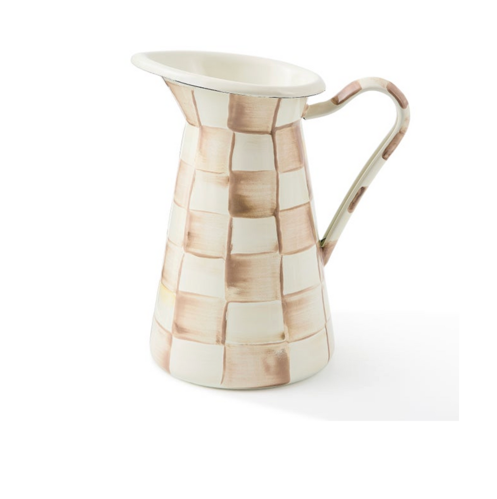 Mocha Check Medium Practical Pitcher