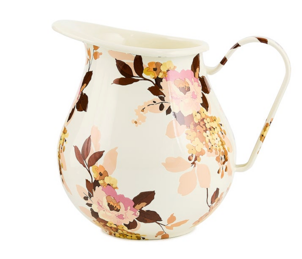 Wild Rose White Pitcher