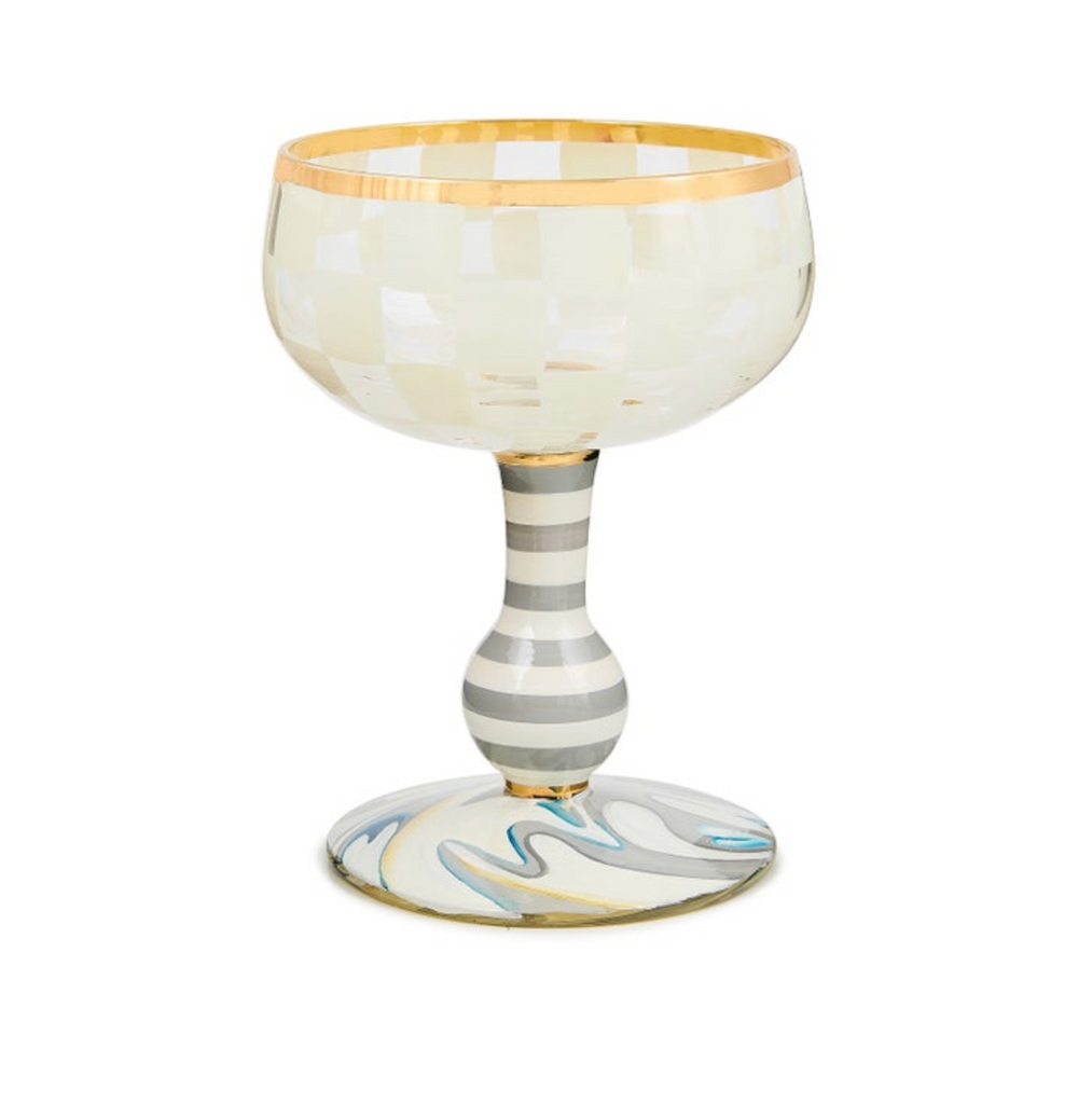 Carnival White Coupe Glass