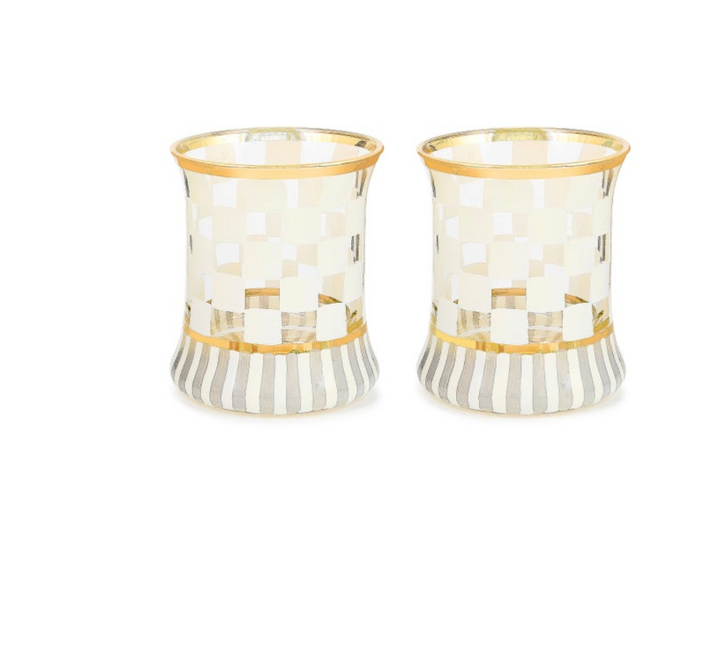 Carnival White Tumbler Glass, Set of 2