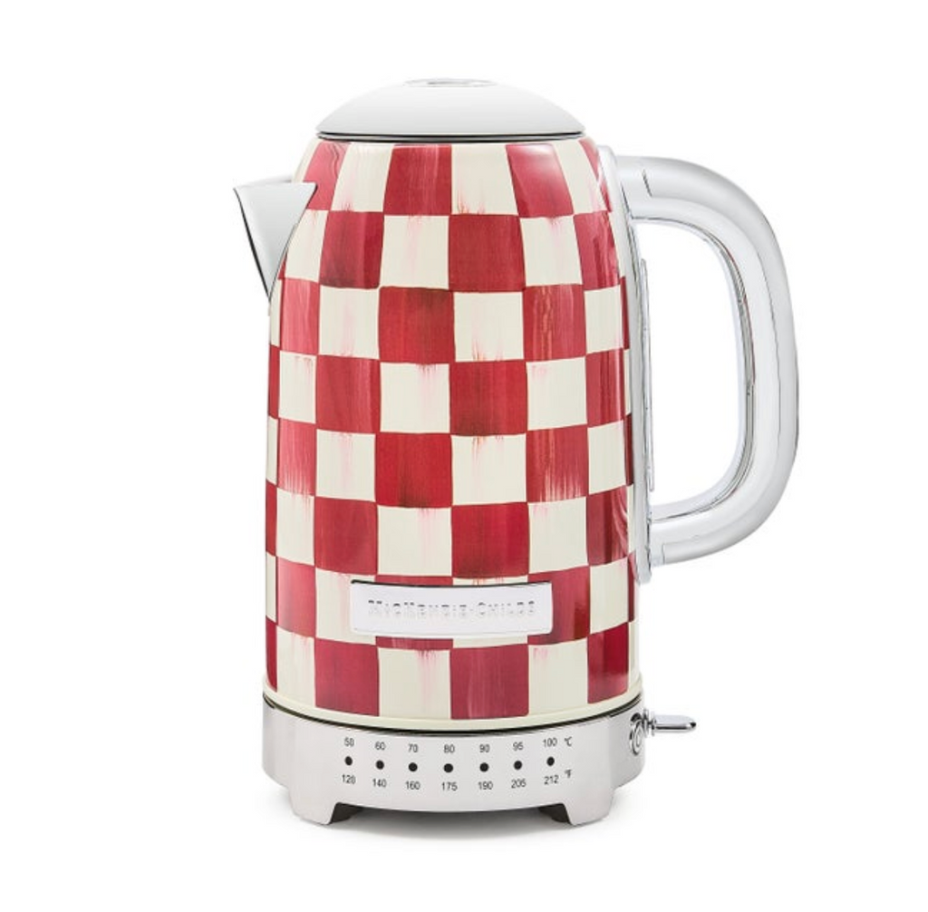 Cherry Check Electric Kettle