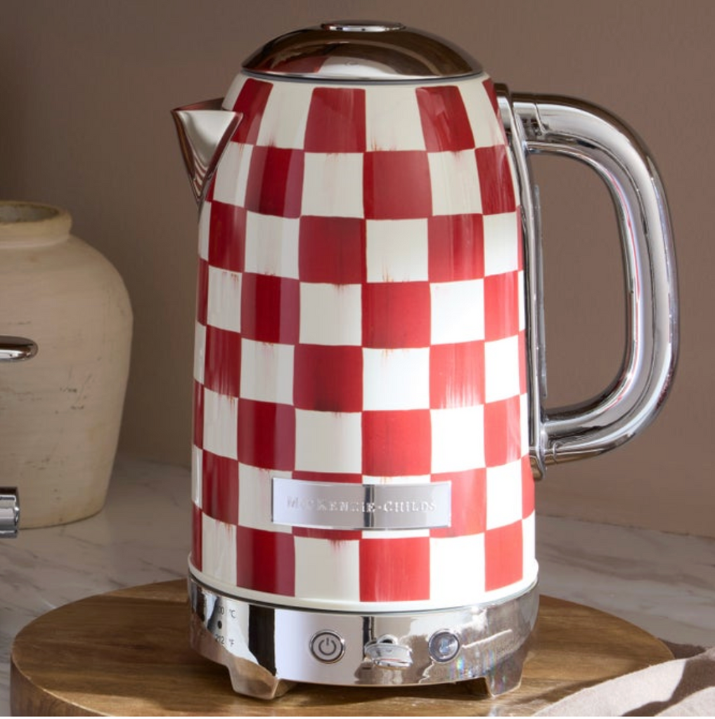 Cherry Check Electric Kettle