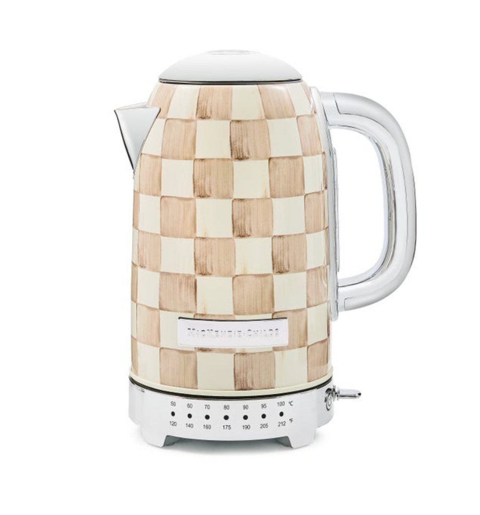 Mocha Check Electric Kettle