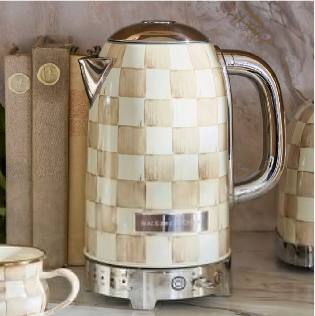 Mocha Check Electric Kettle