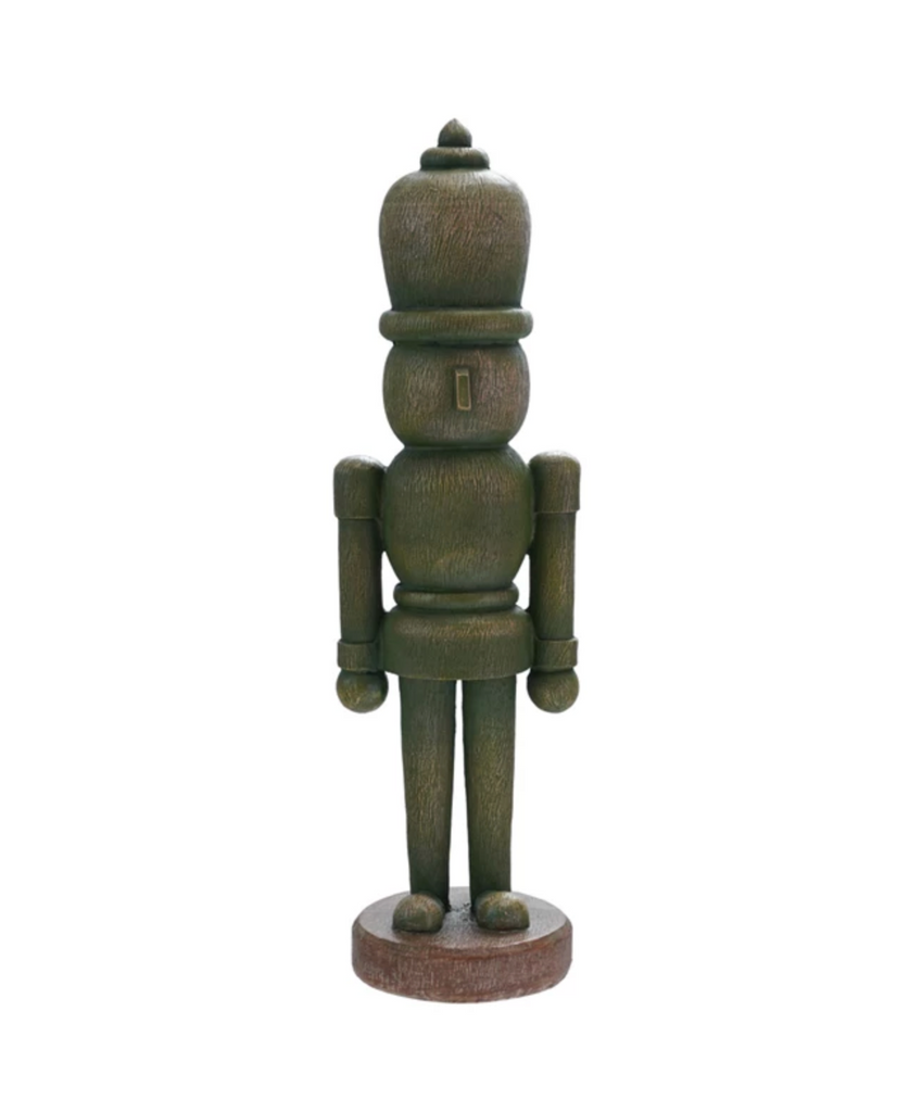 Resin Soldier, Wood Finish, Green