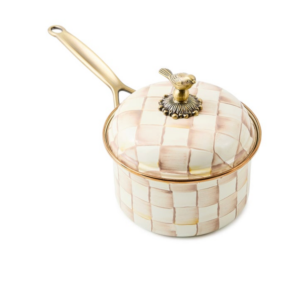 Mocha Check 2.5 Qt. Saucepan