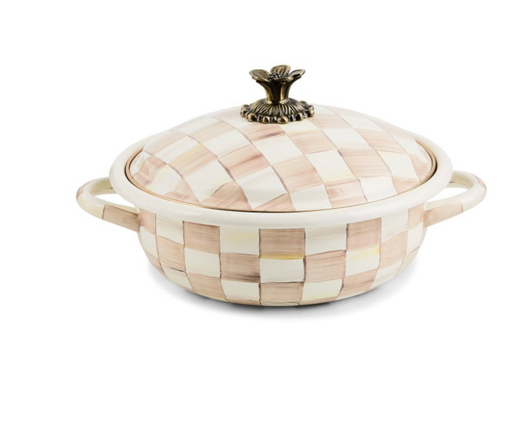 Mocha Check Medium Casserbole