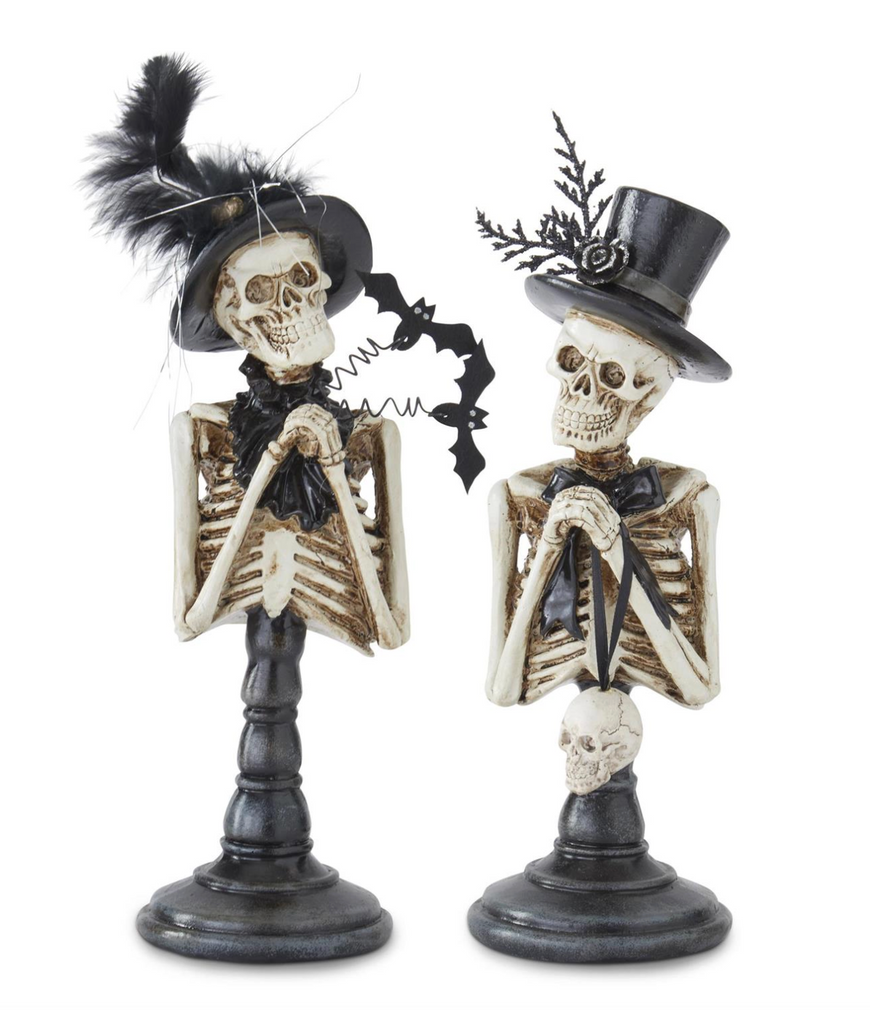 Assorted 9.75 Inch Skeleton Bust on Pillars