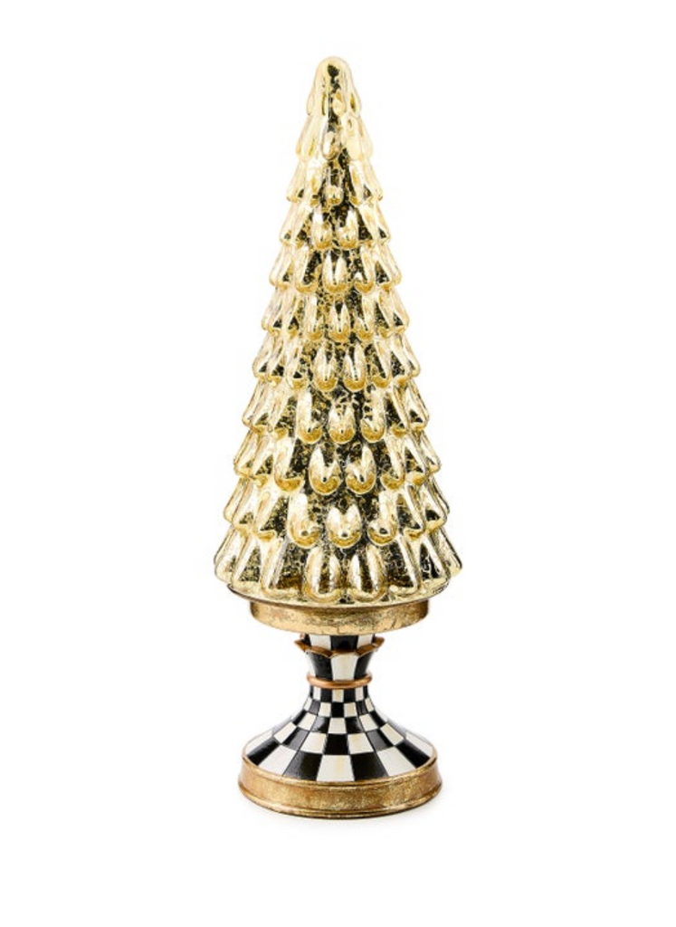 Courtly Noel Short Illuminated Glass Tree