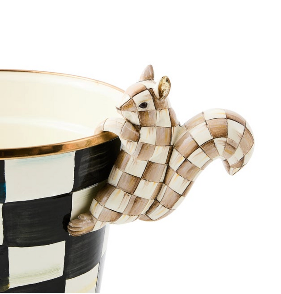 Mocha Check Squirrel Pot Climber