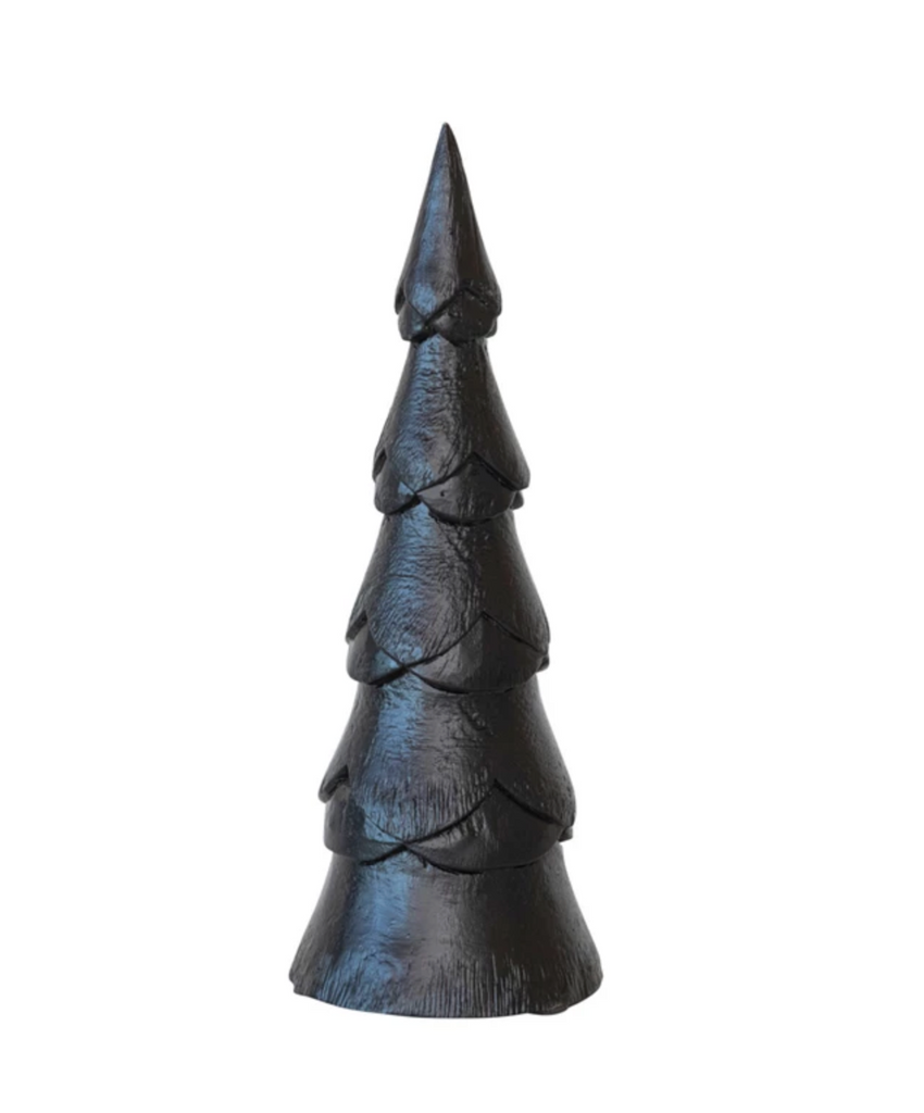 Mango Wood Christmas Tree, Black