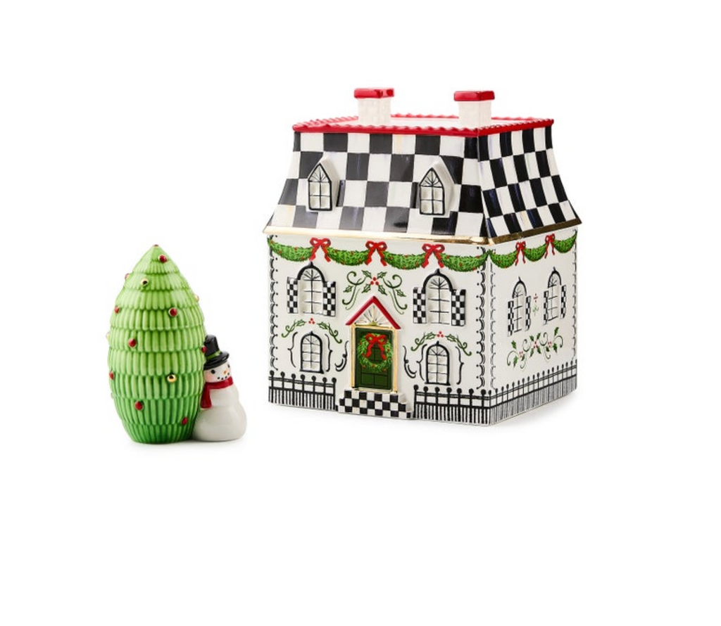 Holly Village Illuminated Ceramic Villa