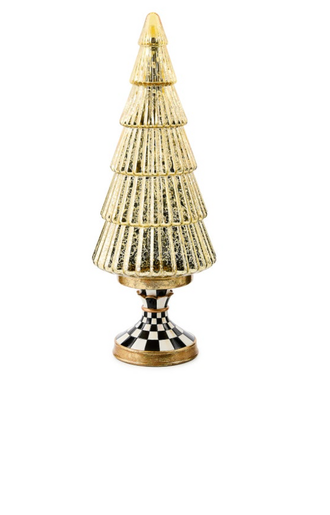 Courtly Noel Tall Illuminated Glass Tree