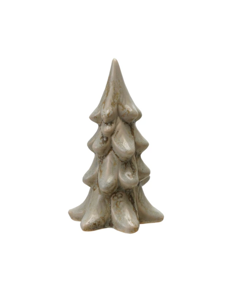 Stoneware Tree, Reactive Glaze, Light Green (Each One Will Vary)