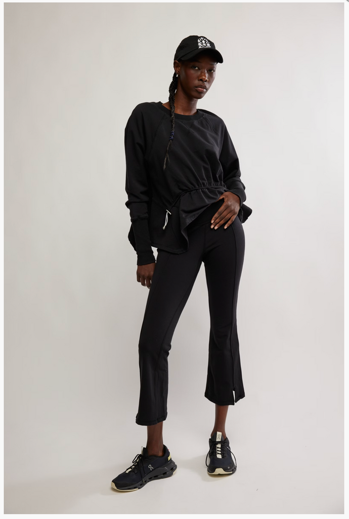 TRYOUTS CROPPED FLARE / BLACK