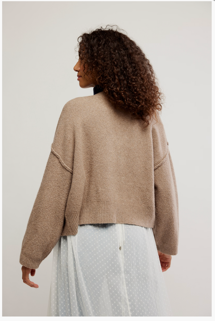 COOL OF THE NIGHT CARDI / MOCHA MELANGE