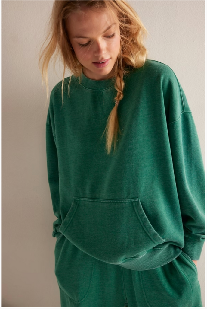 SLOW IT DOWN PULLOVER / RAINFOREST MOSS