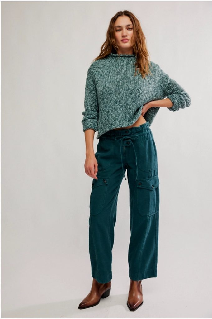 PARK AVE PANT / SEA MOSS