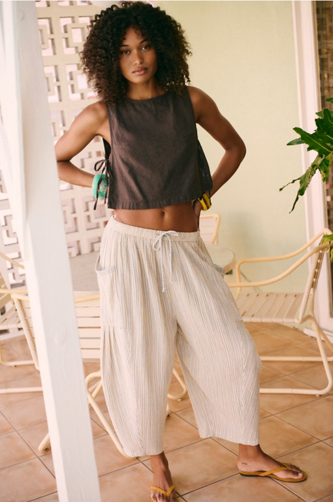 STRIPED QUINN PANT / CHAMOMILE COMBO