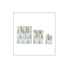 Handmade Gift Bags with Christmas Tree Pattern