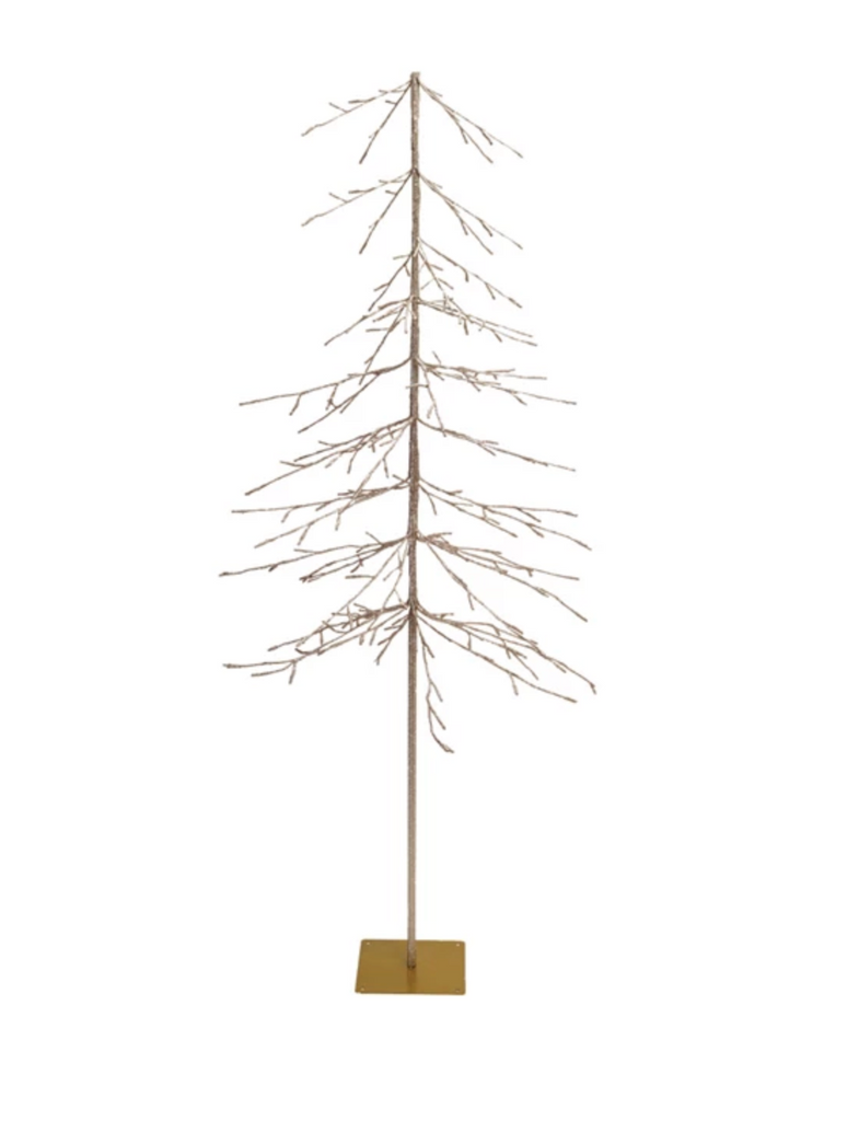 Pre-Lit Plastic Tree with Plug & 216 LED Lights, KD