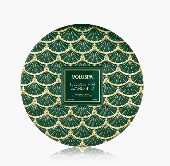 Noble Fir Garland 3 Wick Tin - Voluspa